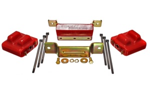 88-94 GM Blazer 4WD K Series Red Motor and Transmision Mounts; Zinc Finish