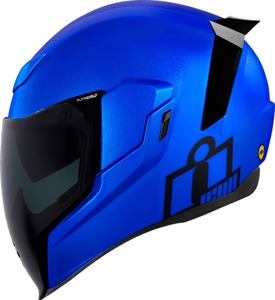 ICON Airflite Jewel MIPS Helmet Blue Large - Full-face helmet with MIPS technology