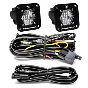 S1 Wide Cornering LED Light Backup Kit w/ Mounting Bracket Pair