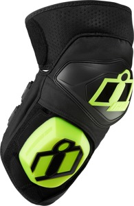 ICON Cloverleaf 2 Knee Pads Black/Fluorescent Yellow - Rugged knee protection with D3O impact pads