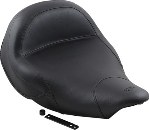 Plain Vinyl Solo Seat Black Foam Back 1.5"