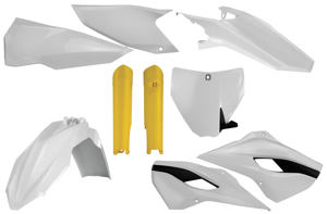 Full Plastic Kit - White/Yellow Original 2014 - Fits Many 2014 Husqvarna 125-450