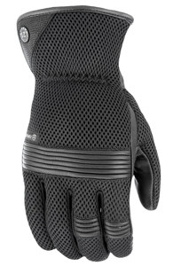 Turbine Mesh Riding Gloves Black Large