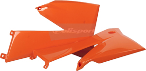 Radiator Shrouds - Original Orange - For 05-07 KTM SX XC EXC