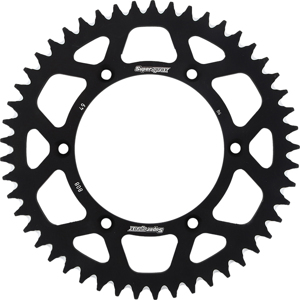 Aluminum Rear Sprocket 49T - Black - For 80-16 Kawasaki Suzuki