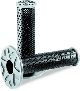 Full Diamond Dual Density ATV Grips - Black