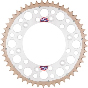 Aluminum 520 52T TwinRing Sprocket Silver - For 83-16 Honda CR/F XR