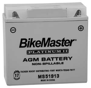 AGM Platinum II Battery - Replaces 51913, YT19BL-BS