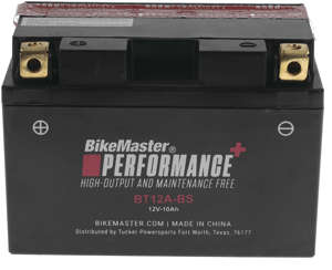 Maintenance Free Motorcycle & Scooter Battery - Replaces YT12A-BS