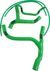 Silicone Y-Hose Kit Green - For 12-15 Kawasaki KX450F