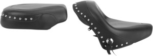 Touring Concho Studded Vinyl 2-Up Seat - Black - For 03-09 Honda VTX1300