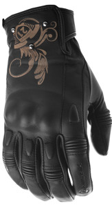 Women's Black Ivy Riding Gloves Black X-Large