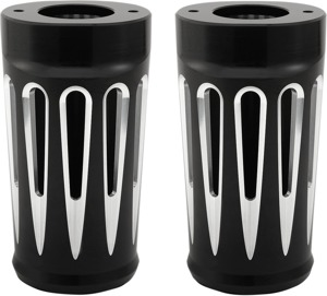 Black Deep Cut Fork Boots - Fits 14-23 H-D Touring Models