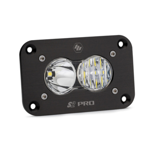 S2 Pro Flush Mount Driving Combo Pattern LED Work Light - Clear