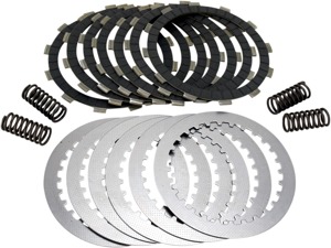 DRCF Complete Clutch Kit - CFK Plates, Steels, & Springs - For Honda XR650L NX650 XR600