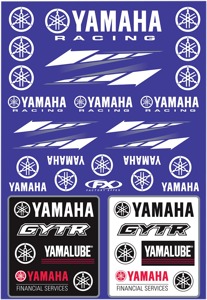 Universal Graphic Kits - Yam Racing Sticker Sheet