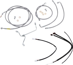 Extended Braided S.S. Control Cable Kit For 15"