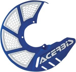 X-Brake Vented Brake Rotor Disc Cover - Blue & White - For Use w/ X-Brake Mounting Kits