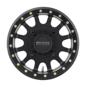 MR401 UTV Beadlock 14x7 / 4+3/13mm Offset / 4x136 / 106mm CB Matte Black Wheel