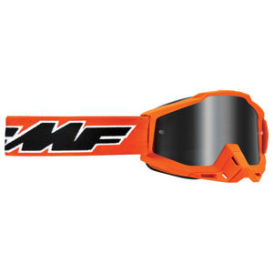 FMF Powerbomb Sand / Desert Goggles Rocket Orange w/ Smoke Lens