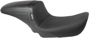 Kickflip Basketweave Vinyl 2-Up Seat Black Foam - For 04-05 HD FXD Dyna