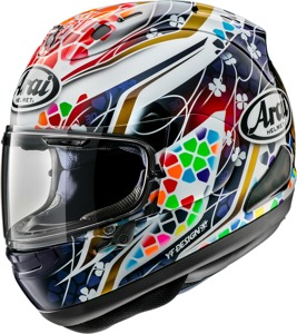 Arai Corsair-X Nakagami-3 Helmet XS Multi Gloss - Full face helmet with Nakagami-3 graphic