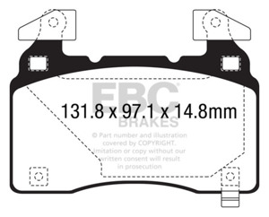 Bluestuff Front Brake Pads - For 14+ Chevrolet Corvette Stingray (C7) 6.2 (Z51 Performance Package)