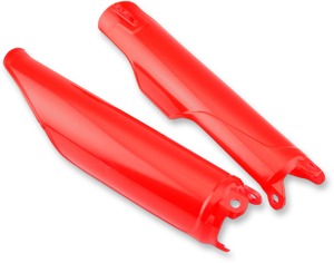 Red Fork Guards - For 02+ CR 2T, 06-18 CRF250R, 06-21 CRF450R