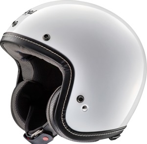 Arai Classic-V Helmet XS White - Open-face helmet with vintage styling