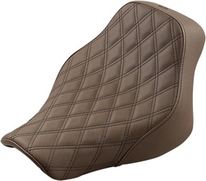 Renegade Lattice Solo Seat Brown Gel - For 18-20 HD FLDE FLHC/S