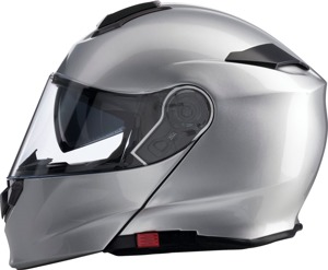 Z1R Solaris 2.0 Modular Helmet XS Gloss Silver Unisex - Modular helmet with drop-down sun visor