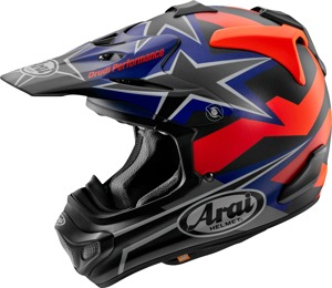 Arai VX-Pro4 Stars & Stripes Helmet Black Frost M - Off-road MX helmet in Black Frost, size M