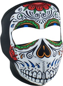 Full-Face Neoprene Mask - Neo Full Mask Muerte Skull