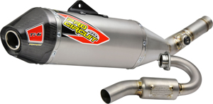 Ti-6 Titanium Full Exhaust w/ Carbon Fiber Cap - For 21-23 Kawasaki KX250F