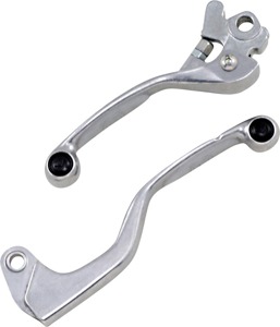 Natural & Clear Competition Brake & Clutch Lever Set - For 00-20 Kawasaki KX Suzuki RM/Z