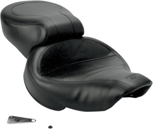 Smooth Vinyl 2-Up Seat - For 04-05 HD Dyna