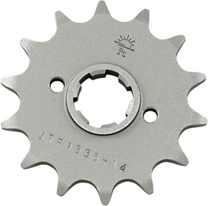 Steel Front Countershaft Sprocket - 14 Teeth - Fits 85-86 Honda ATC350X & 85-87 Honda XR350R