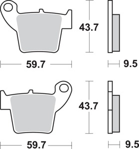 Sintered Brake Pads - 777Si Race Brake Pads Sbs