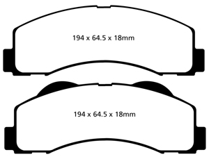 Greenstuff Front Brake Pads - For 15+ Ford Expedition 3.5 Twin Turbo 2WD