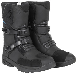 Black Trailblazer Adventure Motorcycle Boot Size 12.5 - Mid-Calf Waterproof Adventure Touring Boots