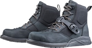 ICON Superduty6 Safety Toe Boots Black Size 10 - Durable leather and nylon street boots