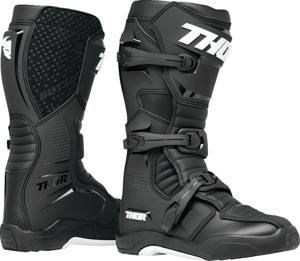 Thor Blitz XR Boots Black/White Size 7 - Durable off-road riding boots