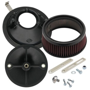 Universal Stealth Air Cleaner Kit - For 36-92 BT/57-90 Sportster Models w/ Super E/G Carbs