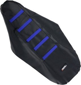 Black/Blue Ribbed Seat Cover - For 03-05 Yamaha YZ250F YZ450F