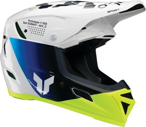 Thor Reflex Sport Strike MIPS Helmet XS Blue/Yellow/White - MIPS helmet with Koroyd tech for off-road riding