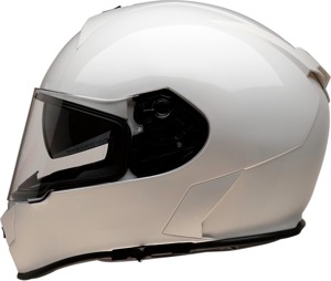 Warrant Solid Full Face Street Helmet Gloss White Small