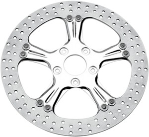 Front 2 Piece Brake Rotor Chrome 11.8" - HD Tour/Softail/Dyna