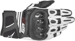 SPX Air Carbon V2 Motorcycle Gloves Black/White 2X-Large