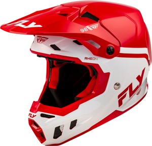 Fly Racing Formula CC Objective Helmet Red/White XS - ECE/DOT approved lightweight helmet