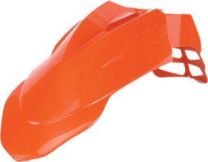 Orange Supermotard Front Fender - Universal For Most MX/SM Motorcycles